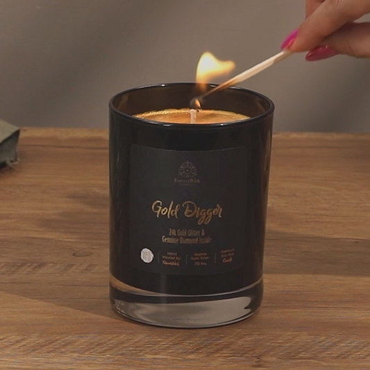 24K Gold Digger Diamond Candle