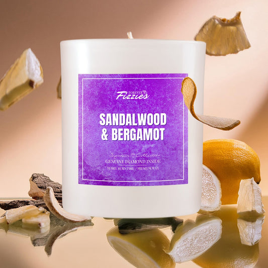 Sandalwood & Bergamot Diamond Candle
