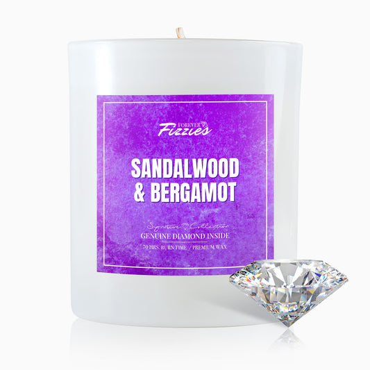 Sandalwood & Bergamot Diamond Candle