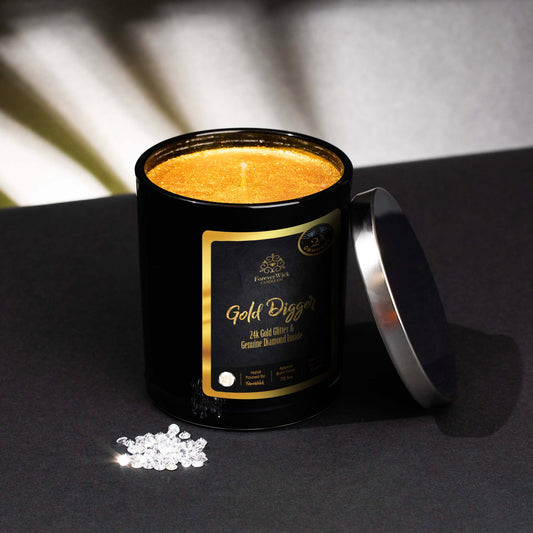 24K Gold Digger Double Diamond Candle