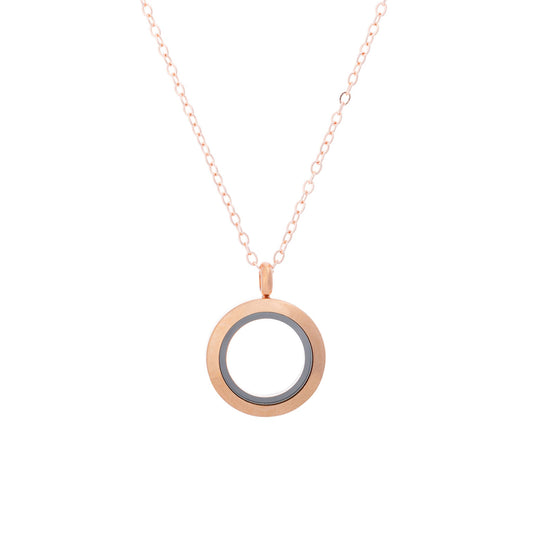 Luxury Locket Necklace | Rose Gold